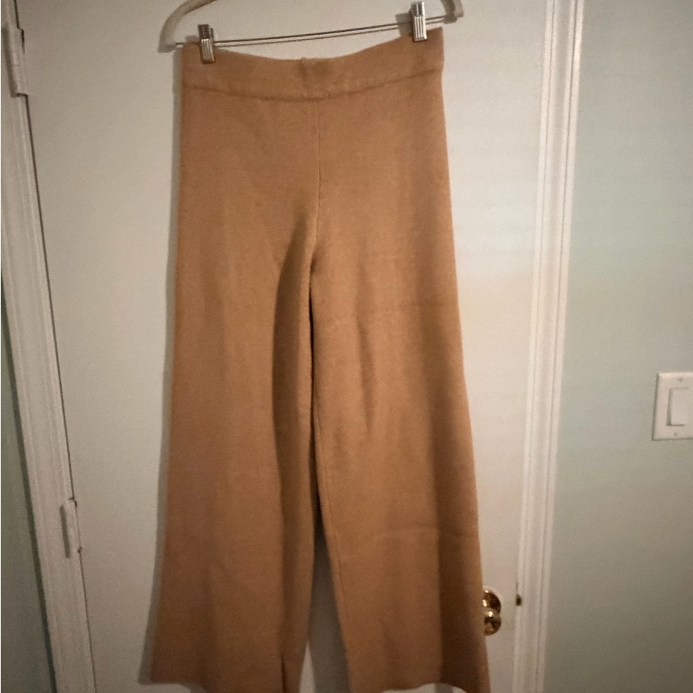 English Factory Camel Wide-Leg Pants - Picture 11 of 13
